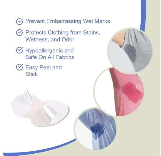 Disposable Underarm Sweat Pads For Men & Women 10pcs (Pack of 1)